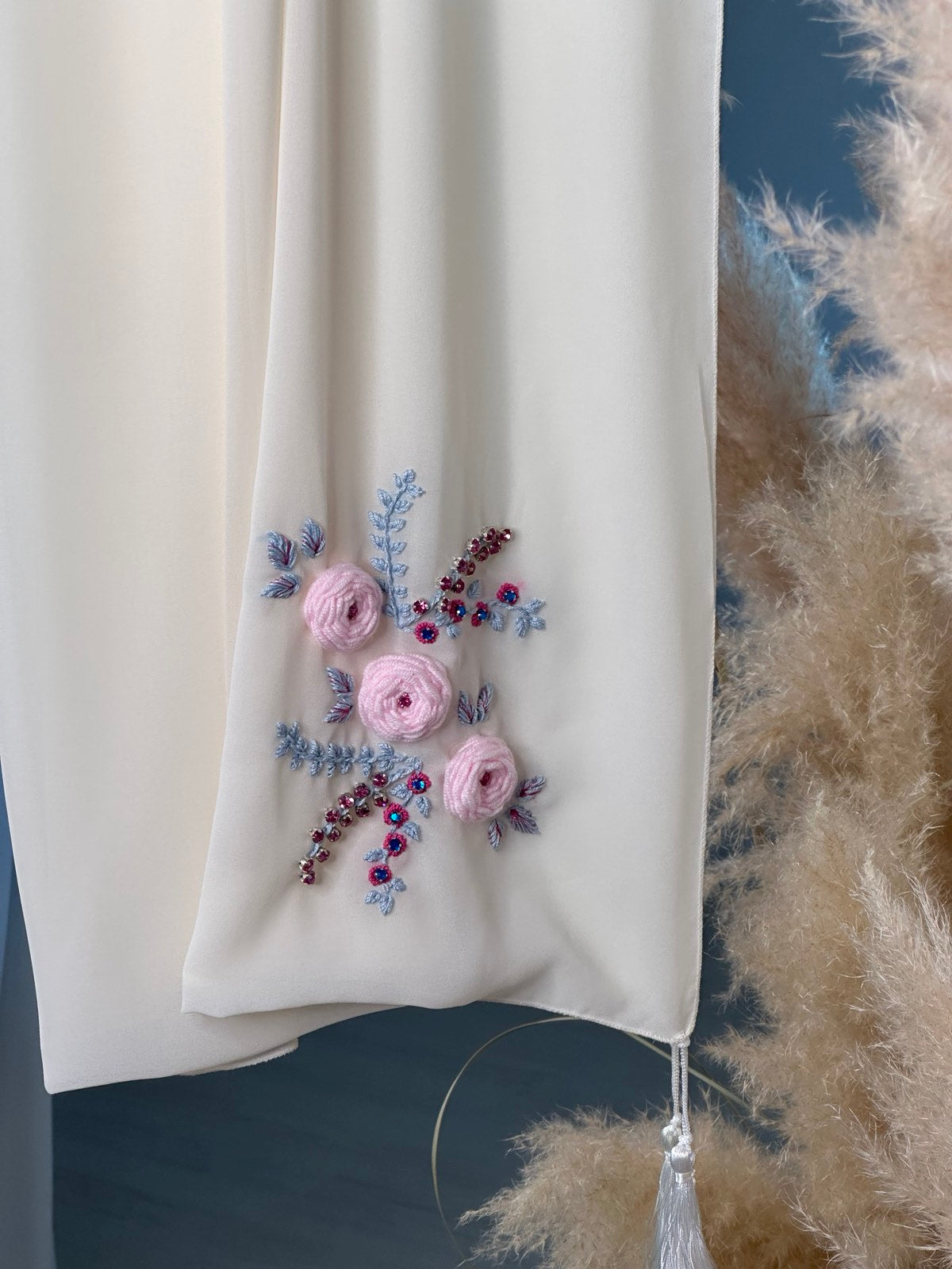 Ručno rađeni vezeni hidžab - Ružičnjak