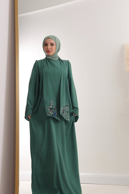 Haljina sa čipkanim pojasom