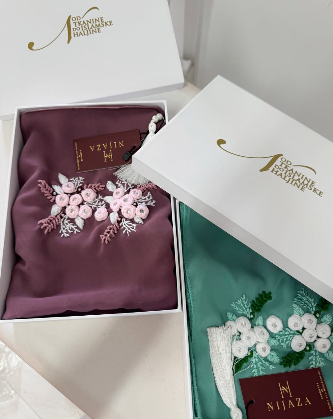 Ručno rađeni vezeni hidžab